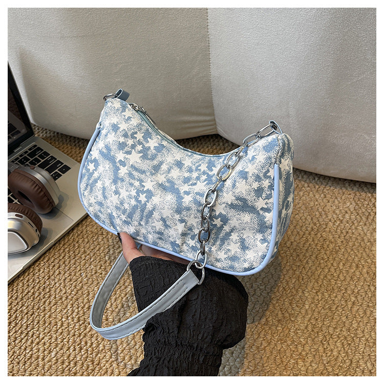 Starry Patterned Shoulder Bag