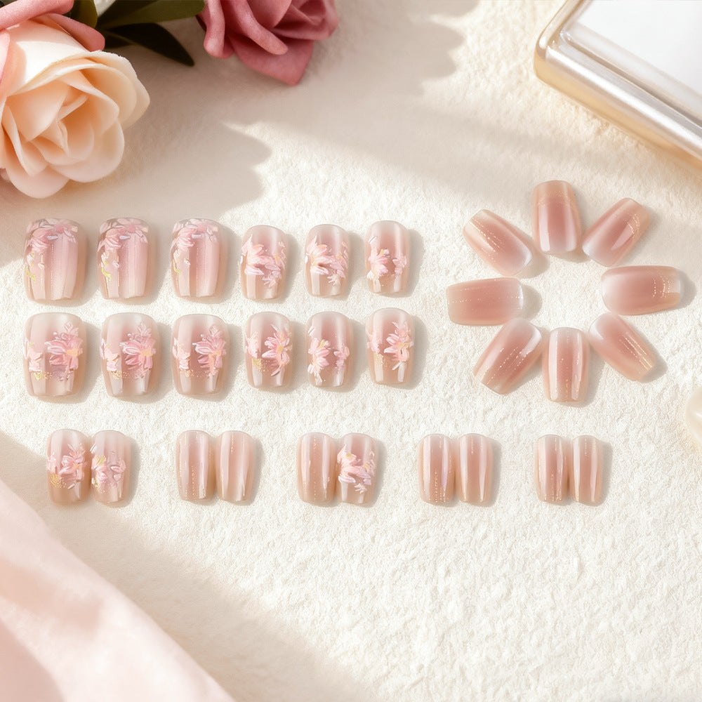 Floral Decorative Press-On Nail Set Kalsten 1787543207
