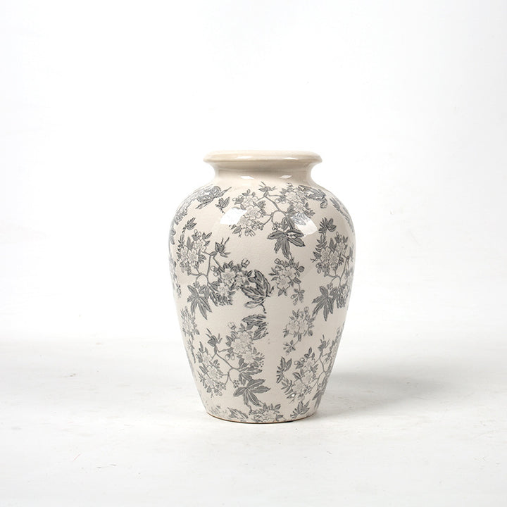 Elegant floral ceramic carafe Kalsten