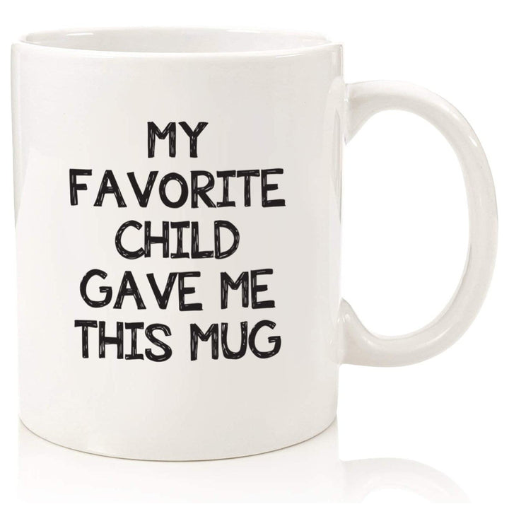 Large Dishwasher-Safe Stoneware Statement Coffee Mug With Oversized C-Handle And Humorous "Great Job Mom" Typographic Print