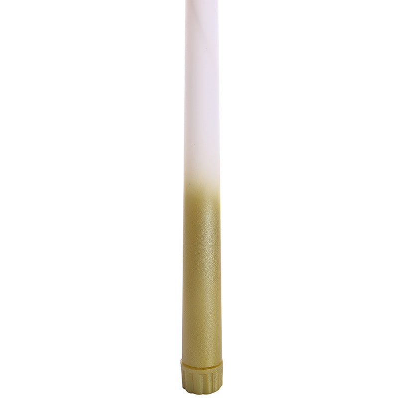 Battery-Operated LED Gradient Taper Candle Set with Flicker Flame and Detachable Bases
