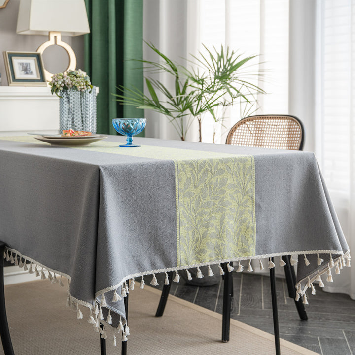 Textured Woven Decorative Tablecloth