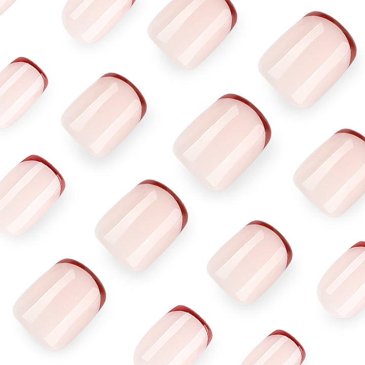Elegant and stylish nail art with narrow colored accents Kalsten