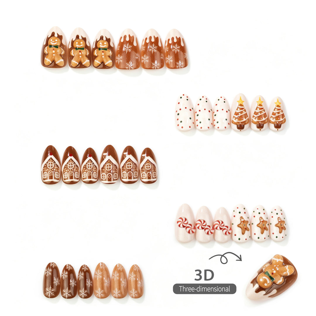 Festive-Themed Press-On Nail Set
