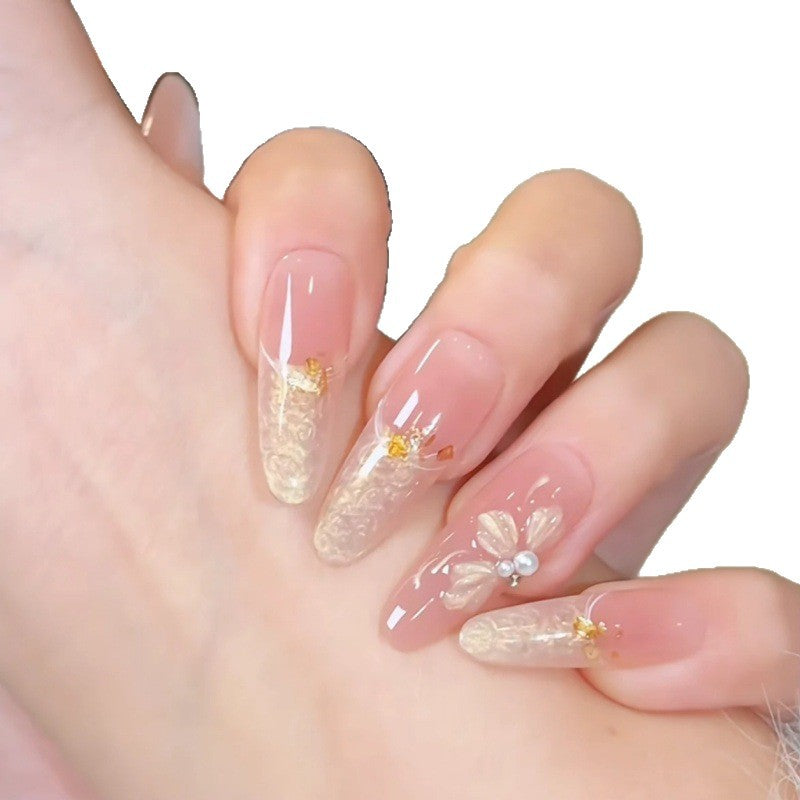 Floral Acrylic Nail Extensions