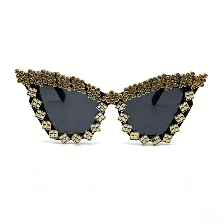 Women's Designer Sunglasses with Glamorous Crystal-Embellished Frame Kalsten