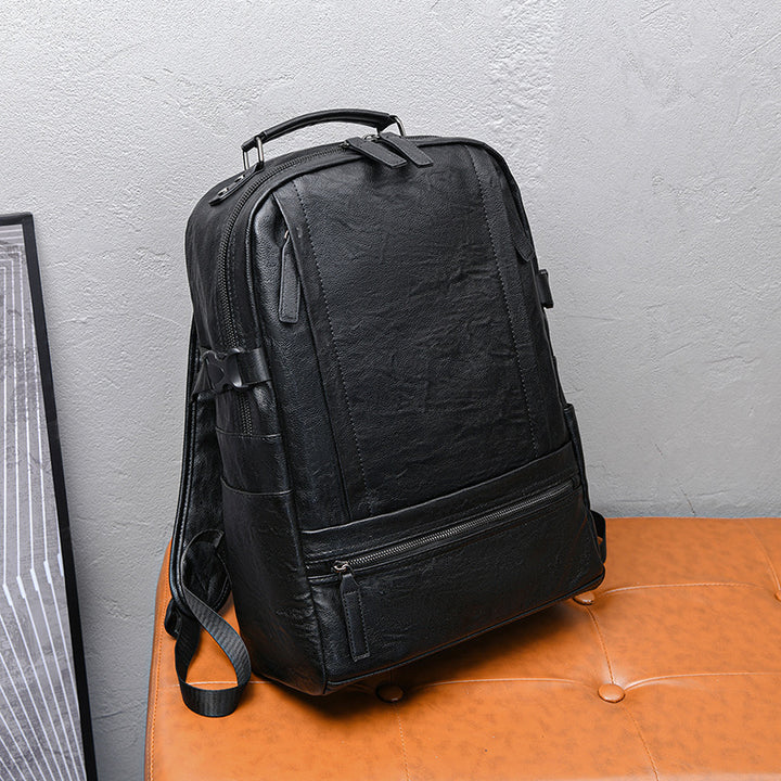 Premium Leather Laptop Backpack Kalsten