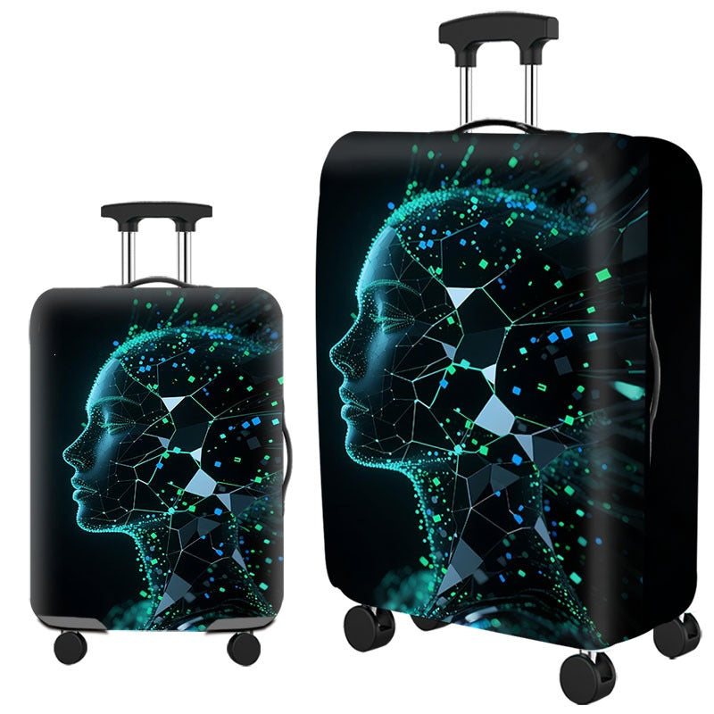 Artistic Cat-Themed Hard Shell Suitcase Kalsten