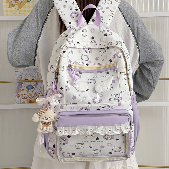 Cute Cartoon Print Backpack