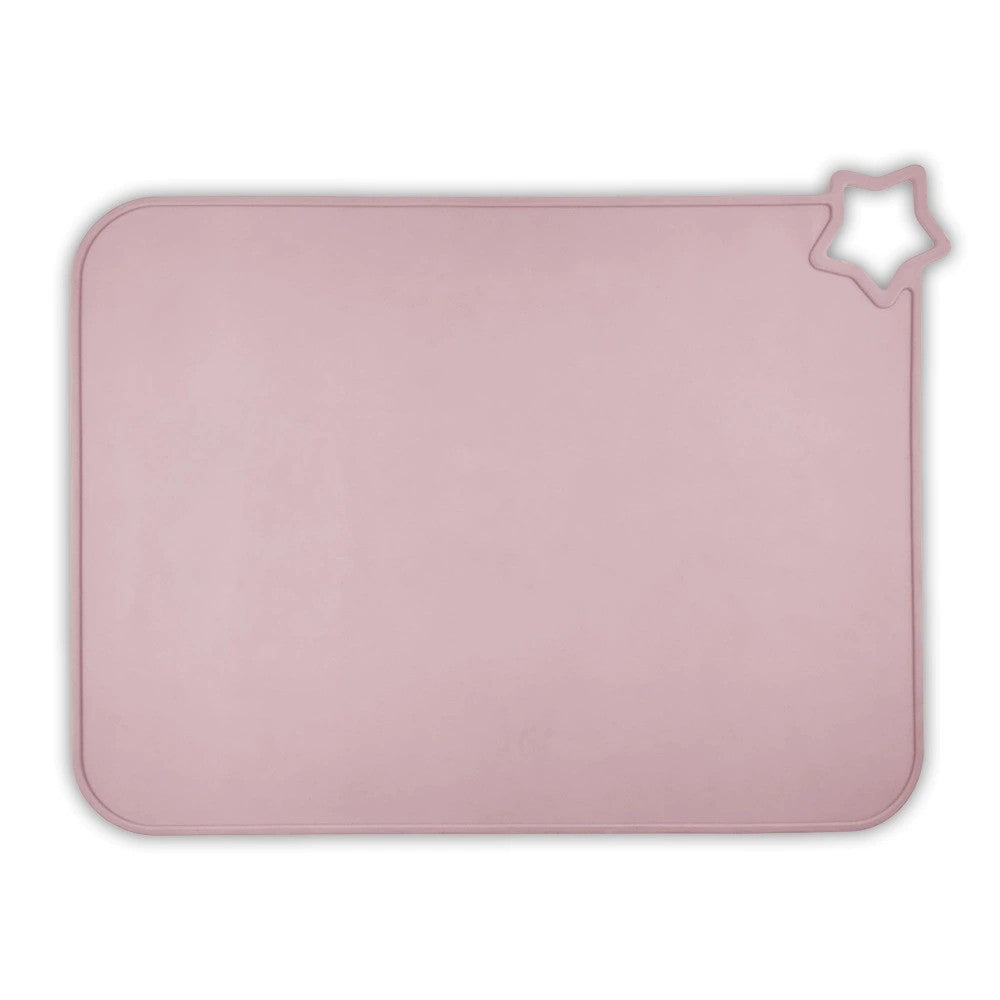 Silicone Placemat with Raised Rim, Non‑Slip Backing and Star Hook