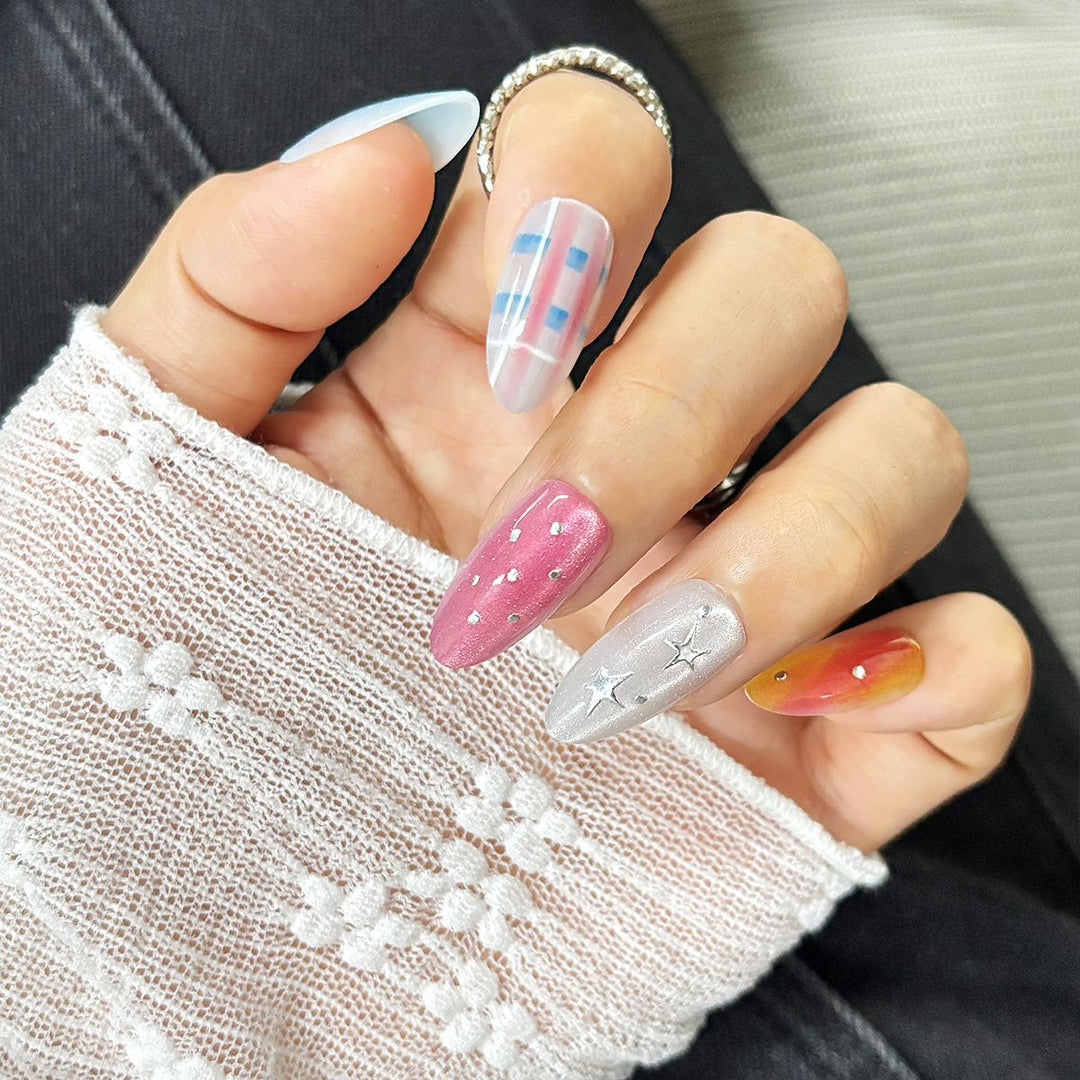 Starry Themed Press-On Nail Set Kalsten