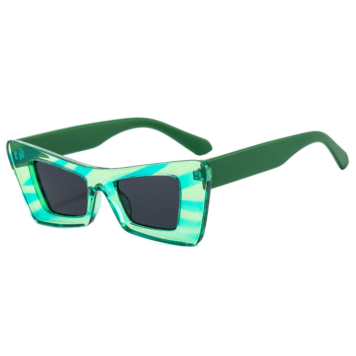 Ladies eye-catching designer sunglasses with modern prism frame Kalsten