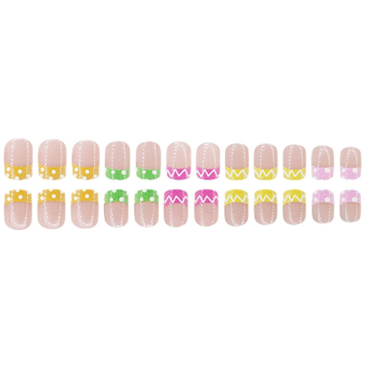 Decorative French Tip Nail Art Kalsten