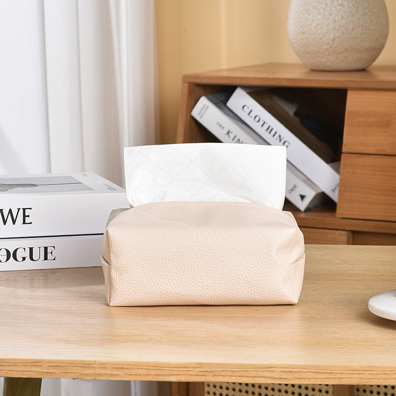 Premium Leather Tissue Box Cover Kalsten