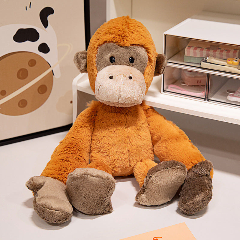 Stuffed Orangutan Plush with Extra-Long Limbs and Weighted Huggable Body Kalsten