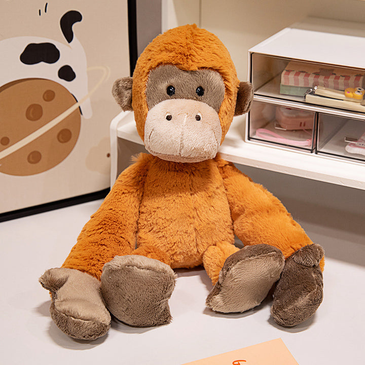 Stuffed Orangutan Plush with Extra-Long Limbs and Weighted Huggable Body Kalsten