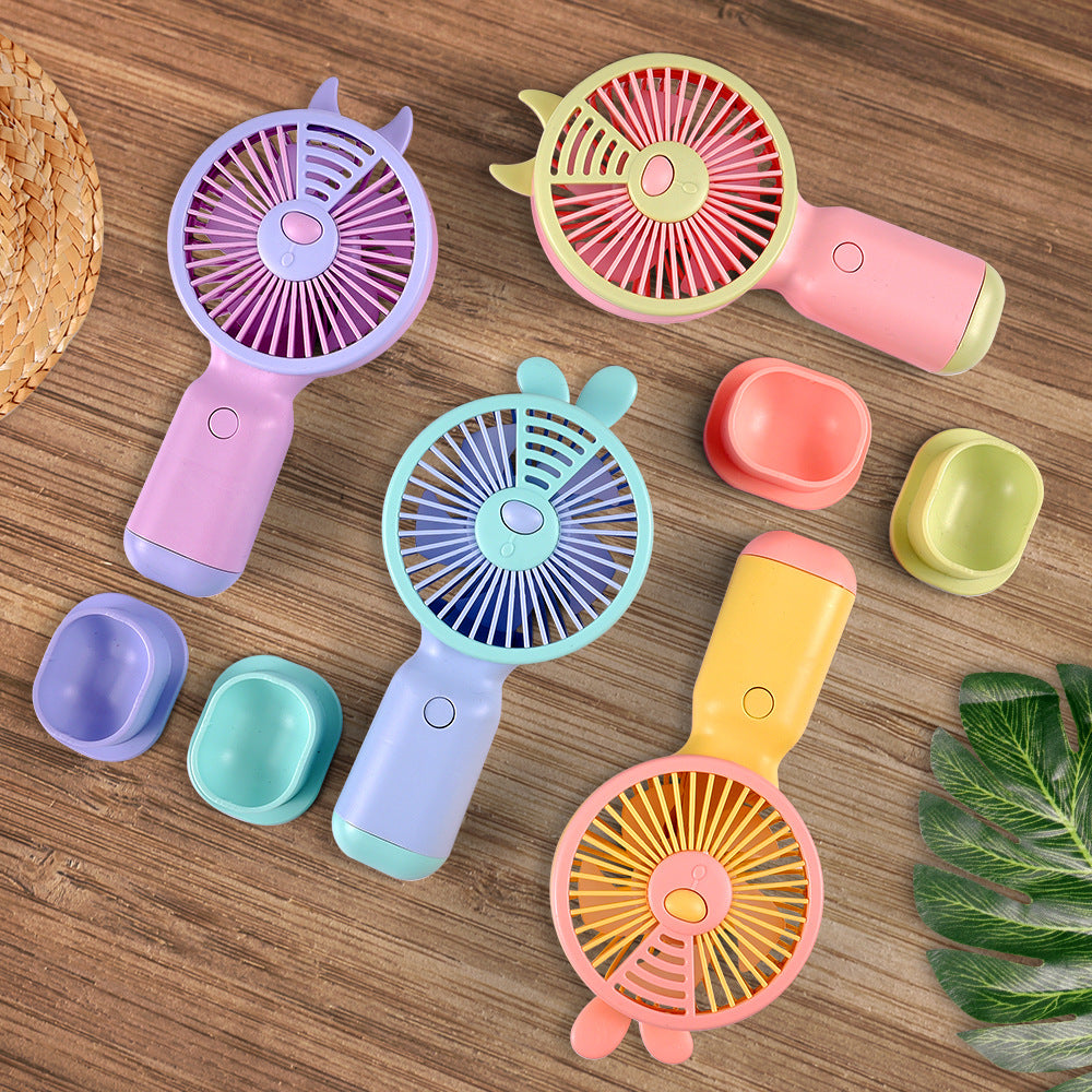 Portable Bunny-Themed Handheld Fan Kalsten