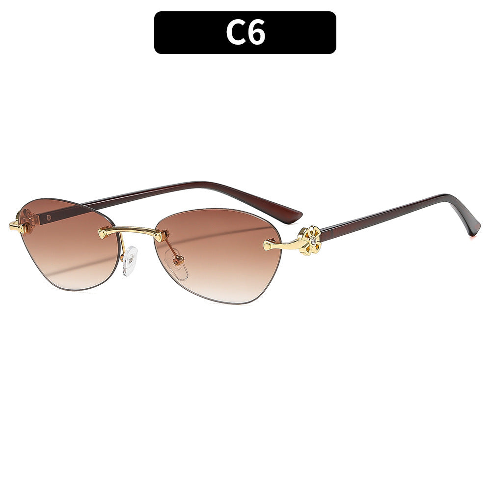 Elegant Geometric Frame Sunglasses