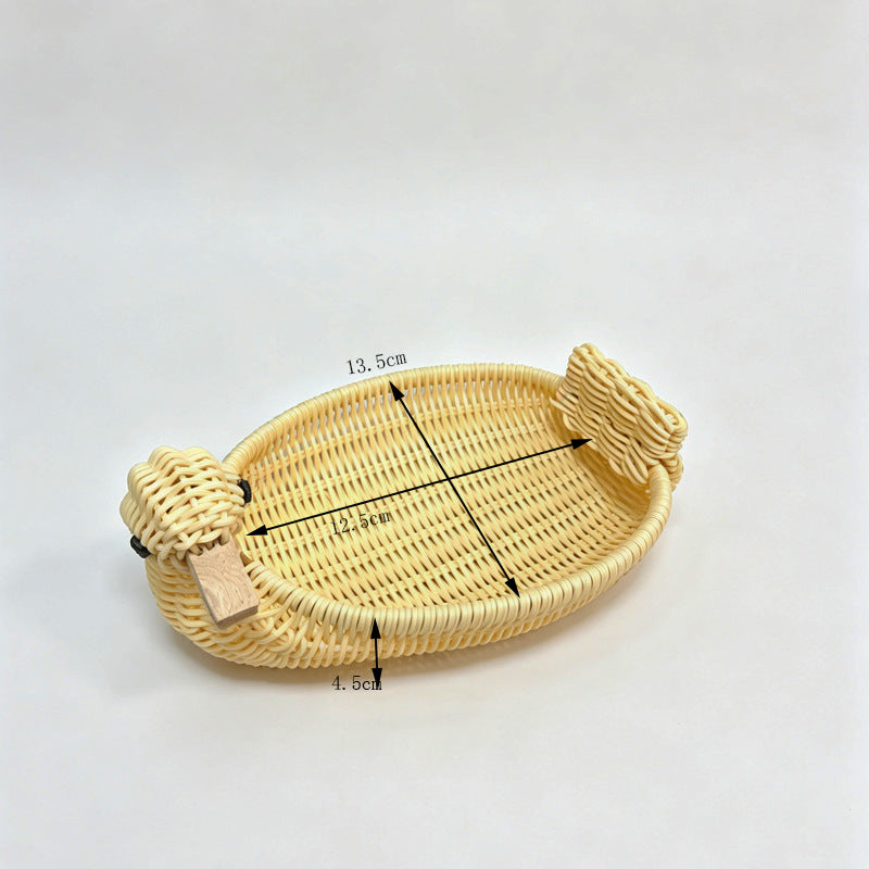 Frog-Shaped Decorative Woven Basket Kalsten