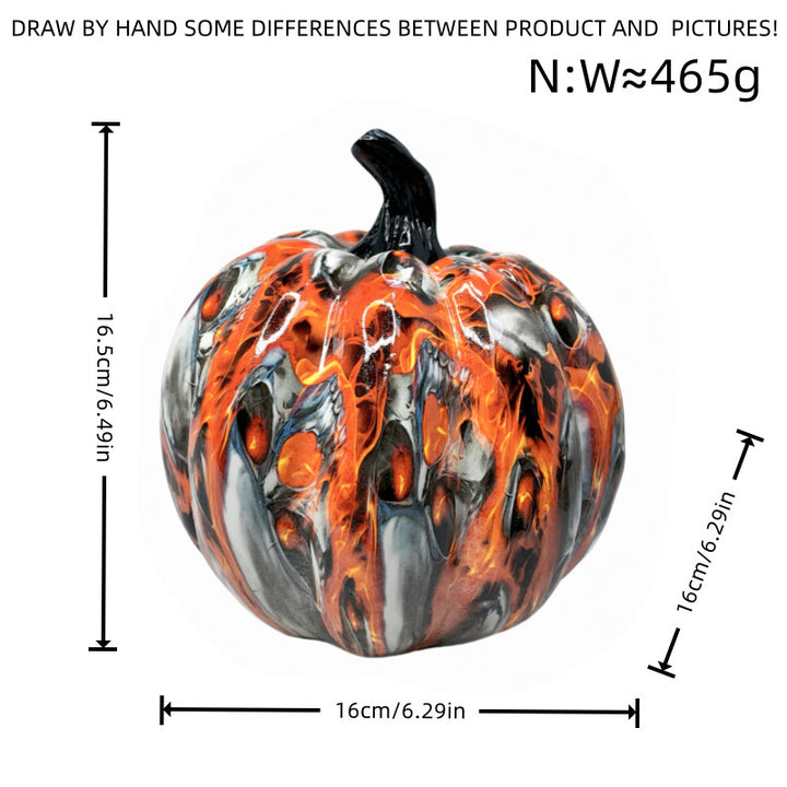 Artistic Halloween Pumpkin Figurine Kalsten