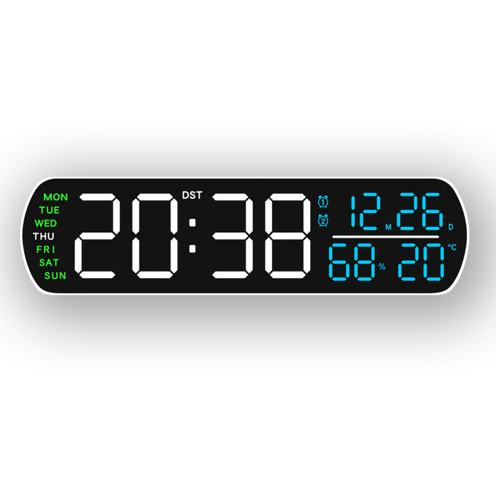 Digital wall clock with temperature and hygrometer display Kalsten