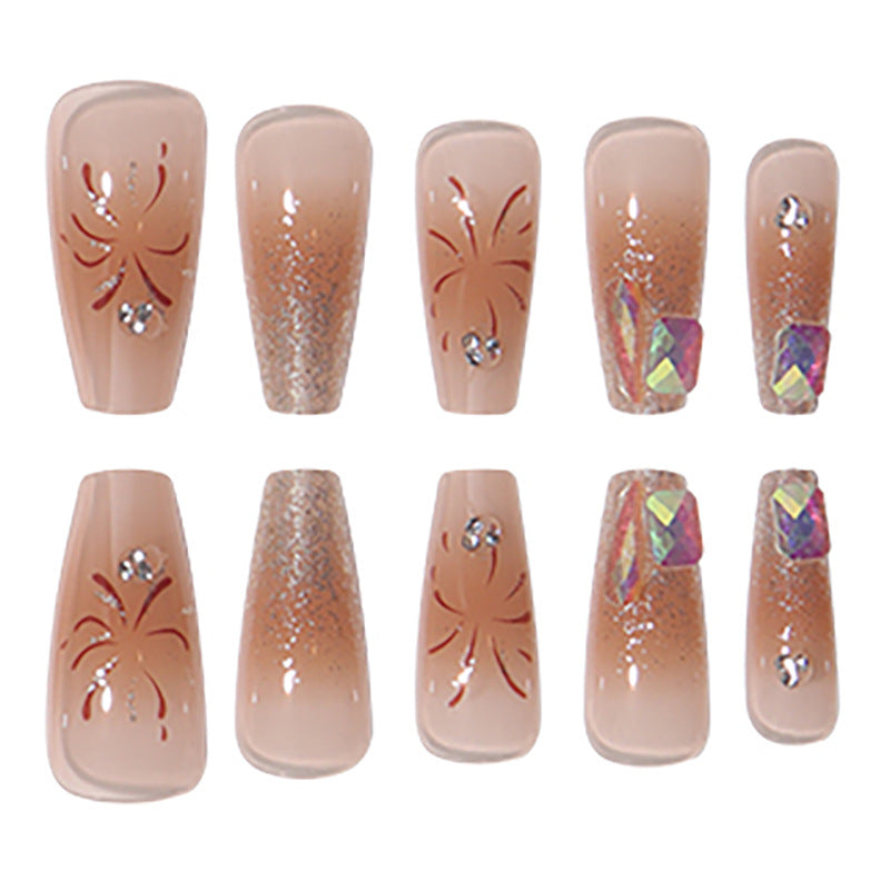 Luxury Glittery Press-On Nail Art Set Kalsten