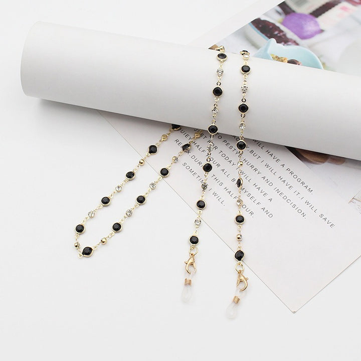 Elegant Crystal-Embellished Eyewear Chain Kalsten 1788159829