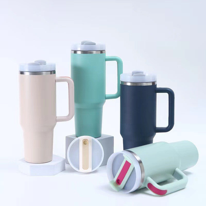 Ladies Insulated Mug with Handle and Practical Straw Kalsten