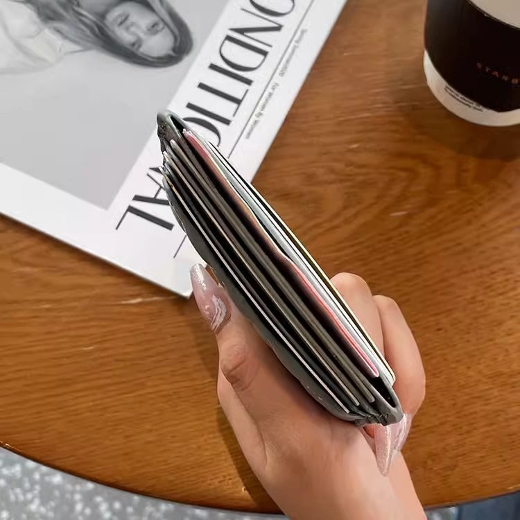 Quilted Leather Slim Card Holder Kalsten