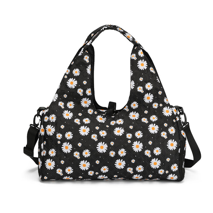 Floral Pattern Quilted Shoulder Bag Kalsten