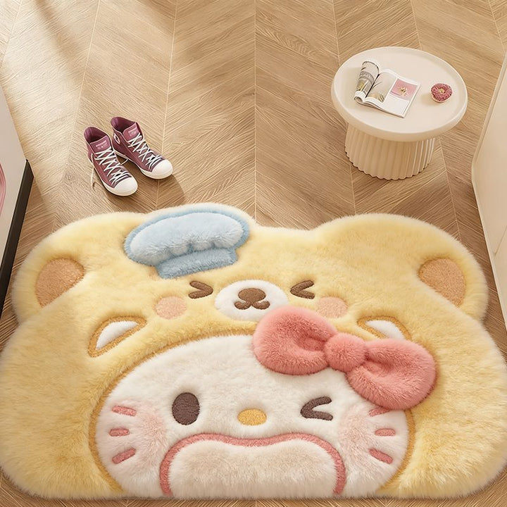 Plush Animal-Themed Bath Mat