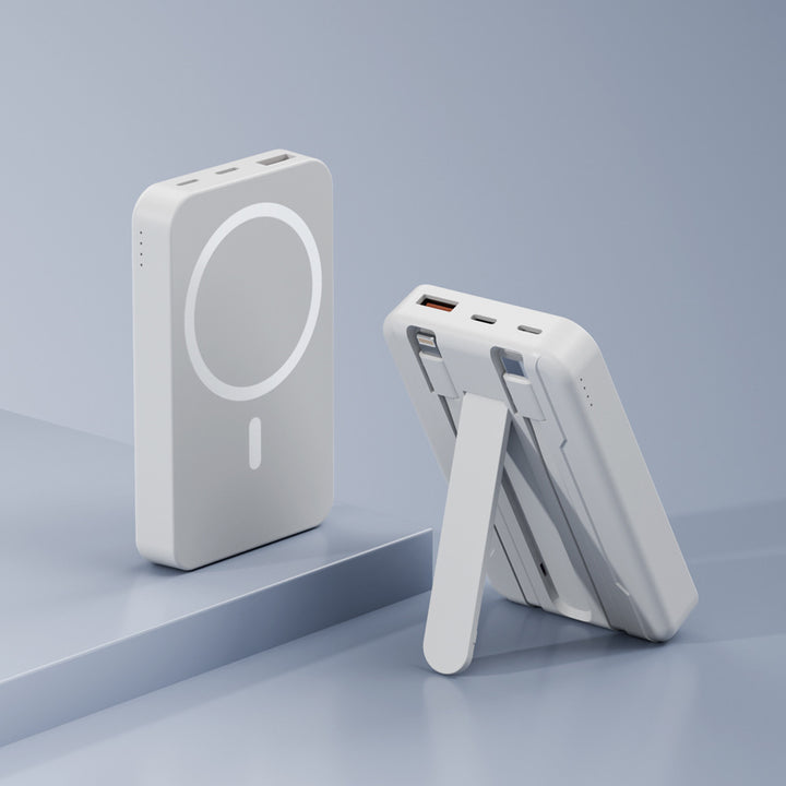 Powerbank with integrated stand function and wireless charging option Kalsten