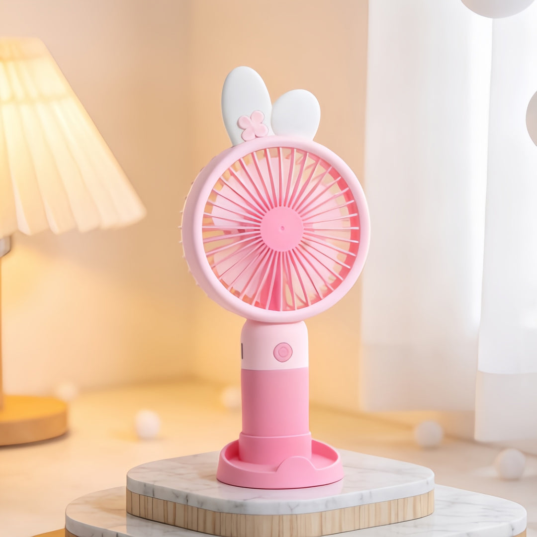 Ladies Portable Table Fan with Cute Ear Design Kalsten