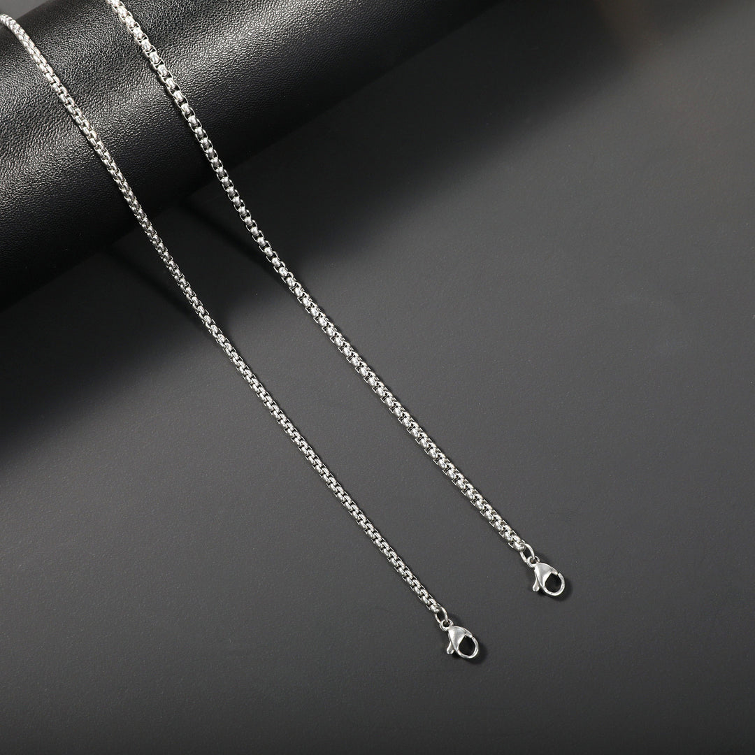 Sleek Stainless Steel Chain Necklace Kalsten