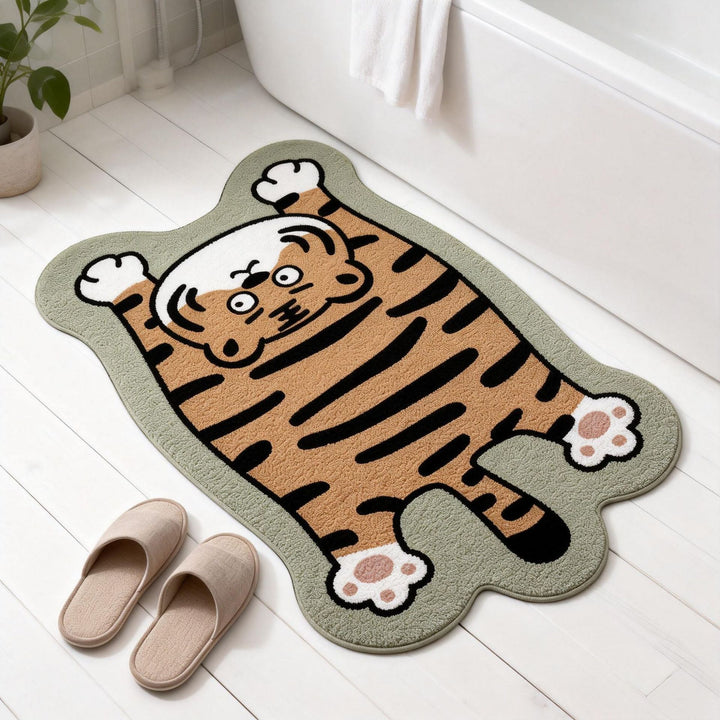 Cartoon Tiger Bath Mat
