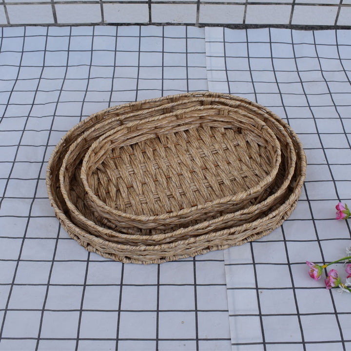Natural Woven Serving Basket Set Kalsten