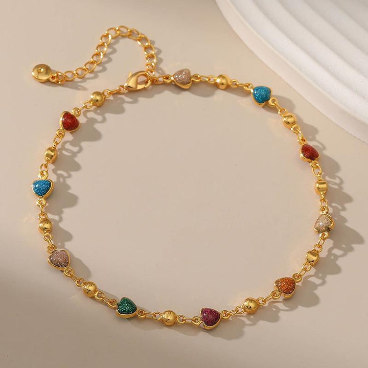 Heart Charm Anklet Kalsten