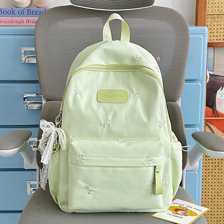Embroidered Floral Detail Casual Backpack Kalsten
