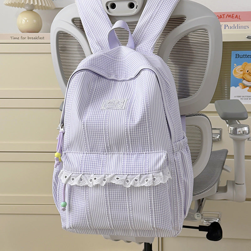 Stylish Striped Design Backpack Kalsten