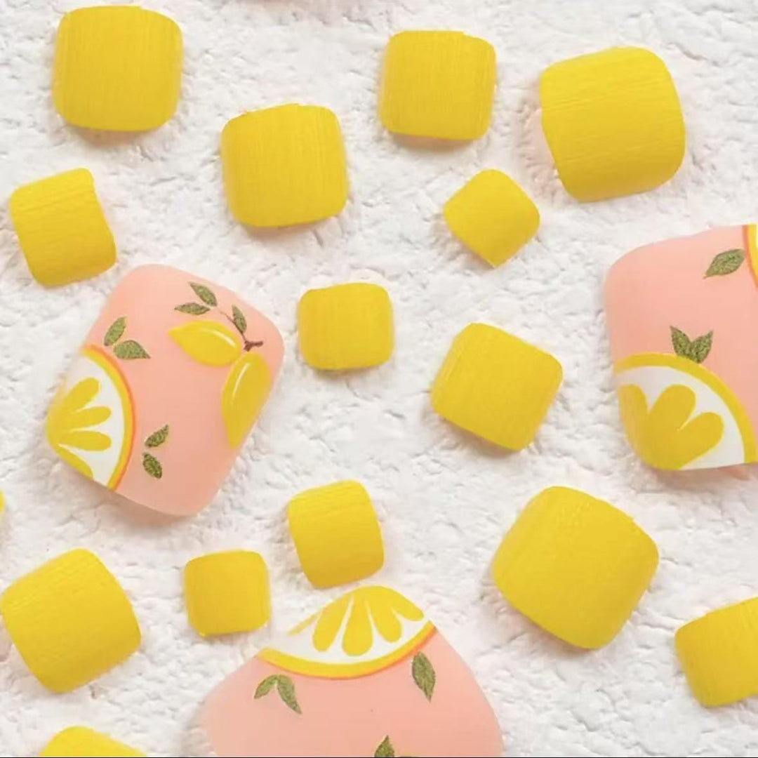 Nail art set with cheerful citrus motifs Kalsten