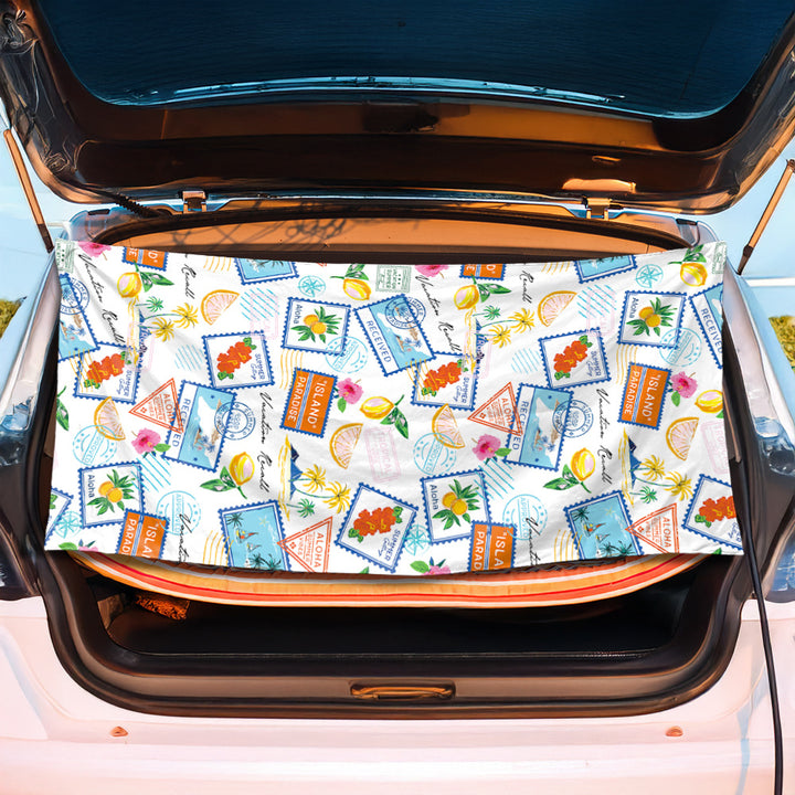 Trunk mat in creative flamingo design Kalsten