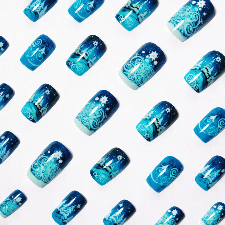 Artificial nails winter motif Kalsten