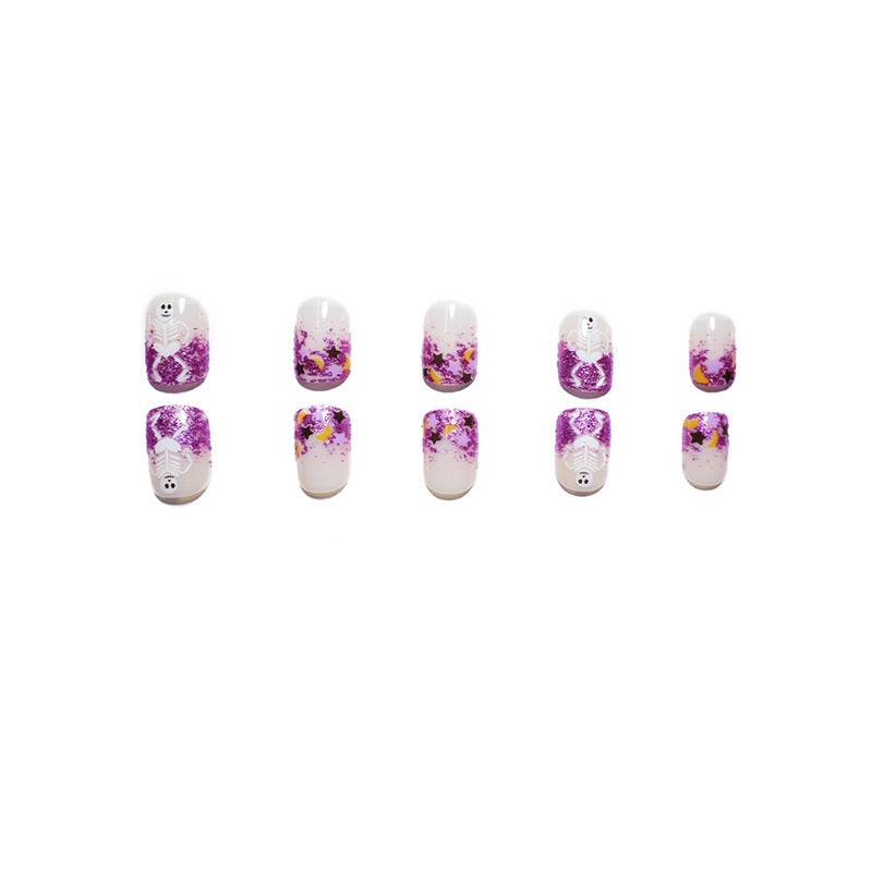 Creative Halloween-Inspired Press-On Nail Art Kalsten