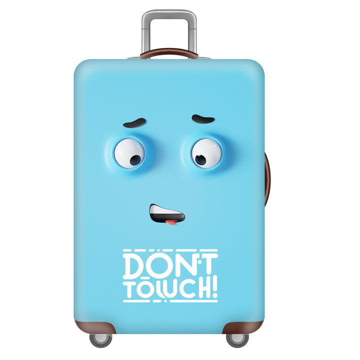 Unisex hard-shell suitcase with funny monster design Kalsten