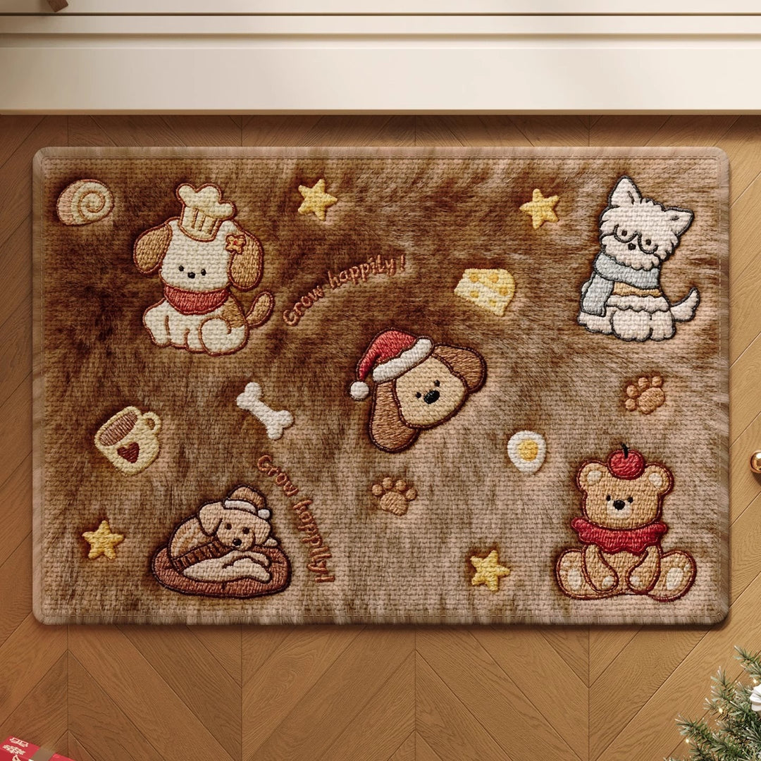 Festive Gingerbread Holiday Doormat Kalsten