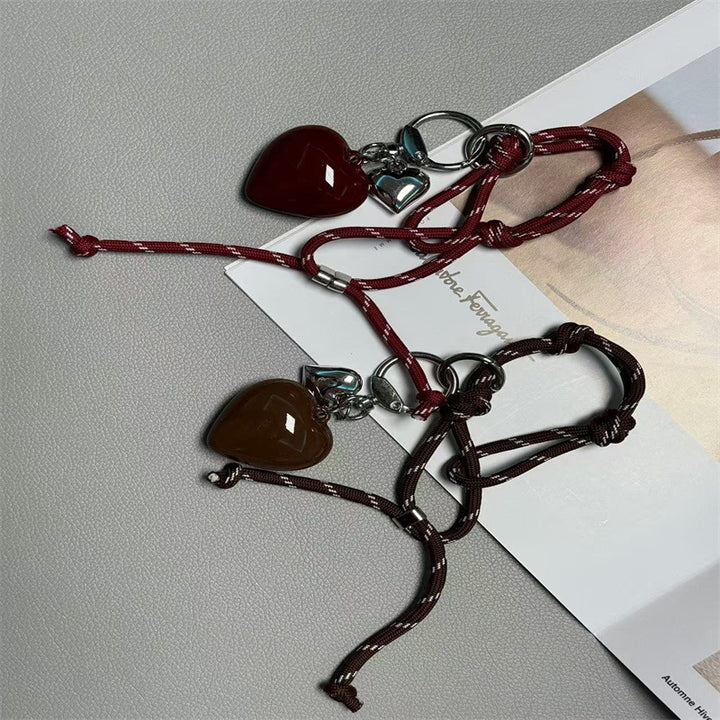 Heart-Shaped Decorative Keychain Kalsten