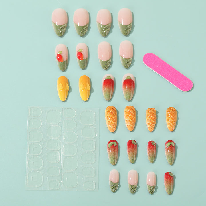 Artificial Nail Set with Fruity Design Kalsten