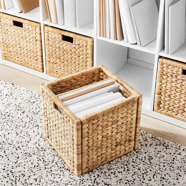 Rustic Decorative Basket Made of Natural Fibers Kalsten