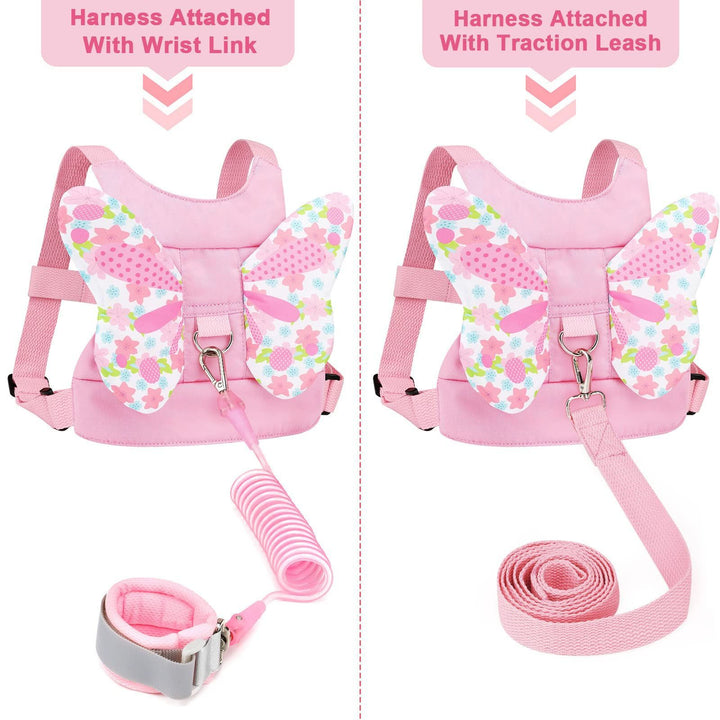 Butterfly-Themed Toddler Harness Backpack Kalsten