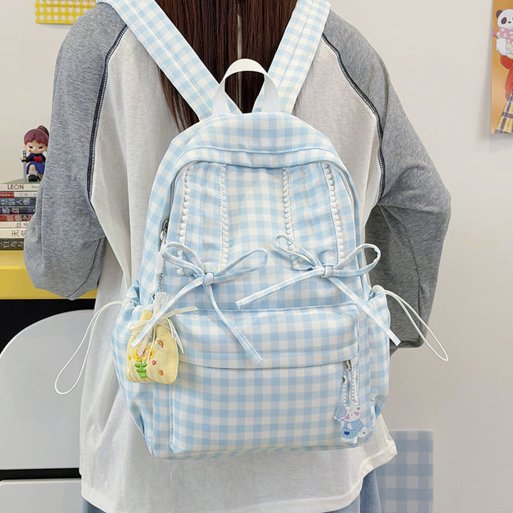 Playful Bunny-Ear Patterned Backpack Kalsten